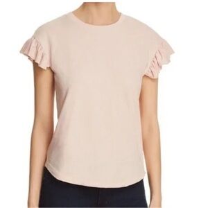 Kate Spade Ruffle Tee light pink size S